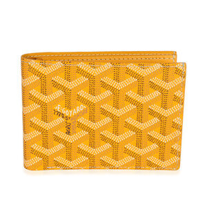 Goyard Yellow Goyardine Canvas Victoire Wallet